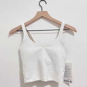 lululemon athletica White V-Neck Tank Top